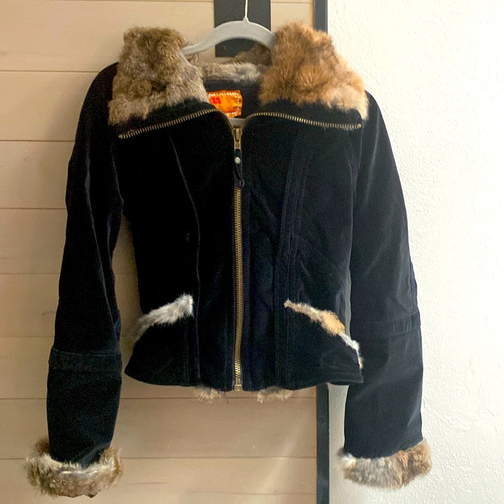 22 Brand - Medium weight women’s jacket - with real fur